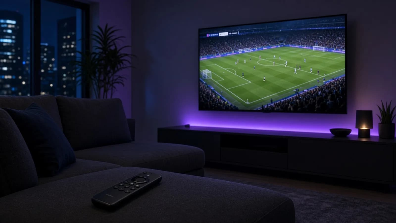 Wohnzimmer Live-Sport mit iptv smarter pro